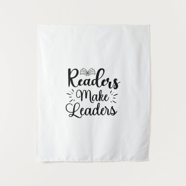 Tenture Reading Art Readers Make Leaders (Devant)