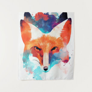 Tenture Red Fox Wild Nature Animal Couleur Art Peinture