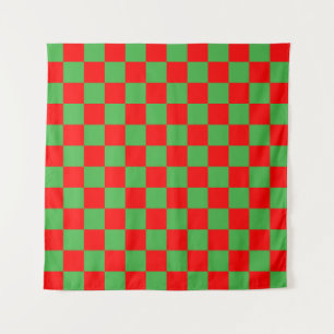 Tenture Red Green Check À damiers Motif
