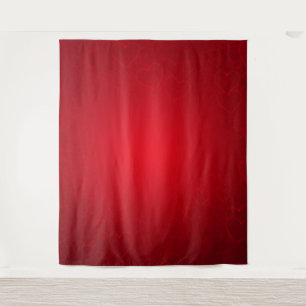 Tenture Red Heart Valentine's Day Photo ContexteTapestry