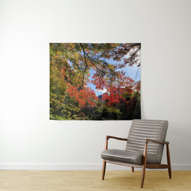 Tenture Red Maples au Jardin Japonais (En situation (horizontale))