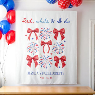 Tenture Red White et je fais 4 juillet Bachelorette Party