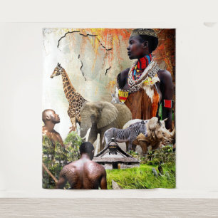 Tenture Reine Femme • Mur Afrocentrique 