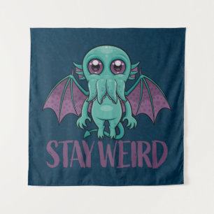 Tenture Reste un monstre Cthulhu mignon