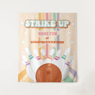 Tenture Retro Bowling anniversaire de enfant Party