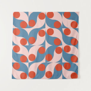 Tenture Retro Géométrique : Mosaïque Vintage moderne.