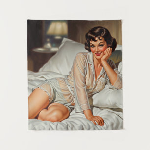 Tenture Rétro Mignonne Femme '50 Pin-up