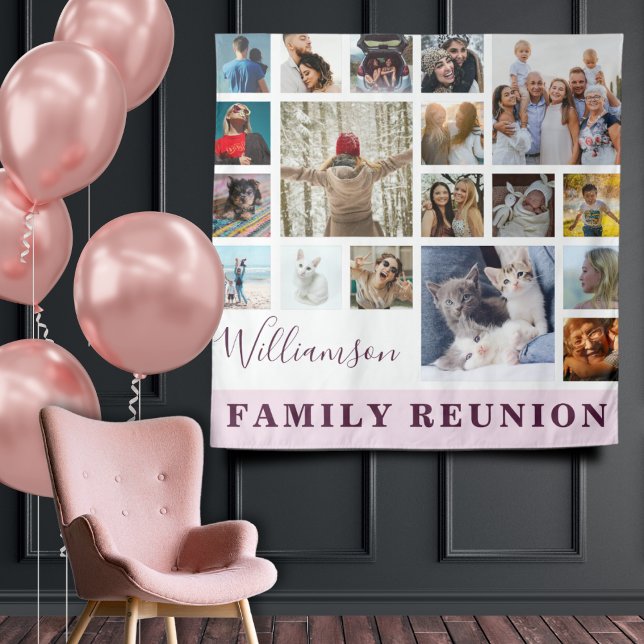 Tenture Retrouvailles familiales 18 Photo Collage (Créateur téléchargé)