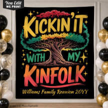 Réunion de famille personnalisée Kickin ça avec ma