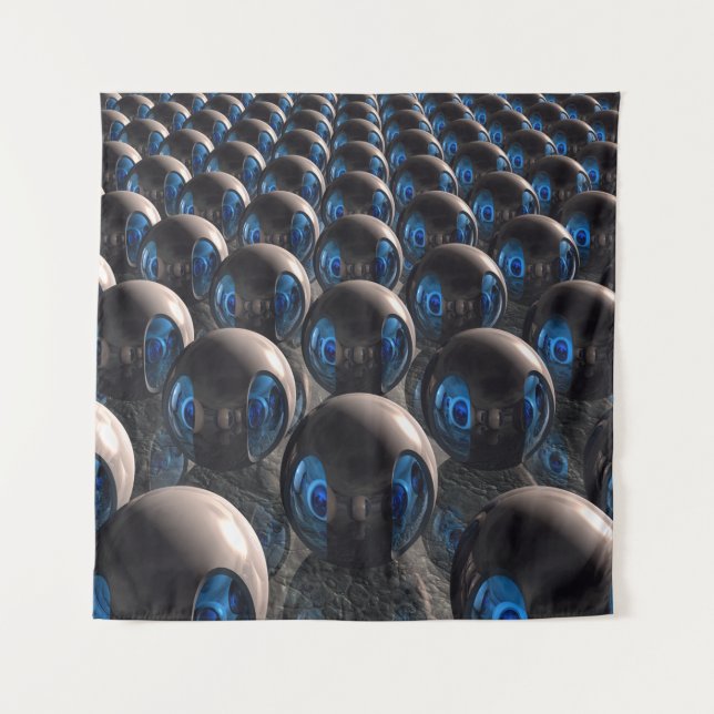 Tenture Robots au coucher du soleil (Devant)