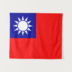 Tenture ROC Taïwan - drapeau taiwanais - 中華民國國旗 - 青天白日滿地紅