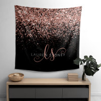 Rose Gold Blush Pink Parties scintillant Glam Nom