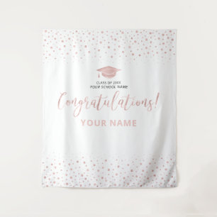 Tenture Rose Gold Confettis   Tapis de Félicitations pour 