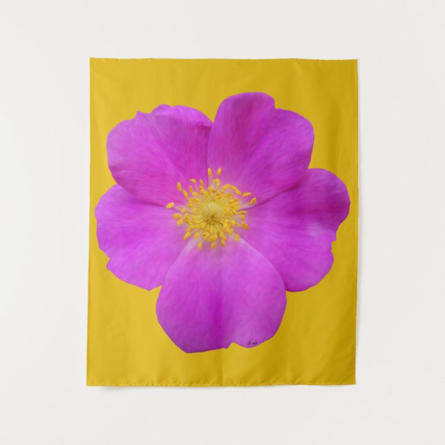 Tenture Rose sauvage 2 (Devant)