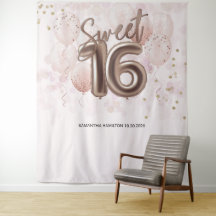 Rose Sweet 16 Anniversaires Balloons Party Pink fo