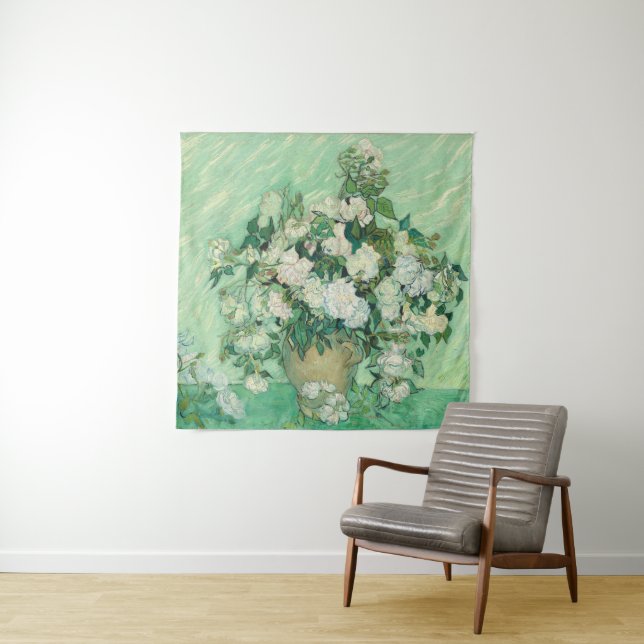 Tenture Roses par Vincent Van Gogh (En situation)