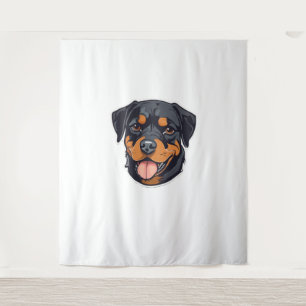 Tenture Rottweiler Romp des chiots aux partenaires paw-som