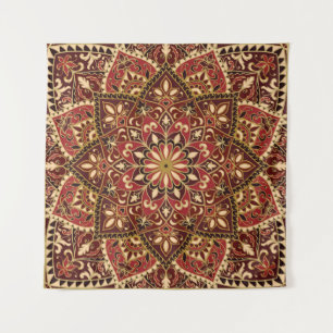 Tenture Rouge oriental : Tapis Vintage