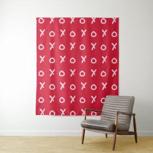 Tenture Rouge & Rose bébé X O XO XO's Tendance Mignon