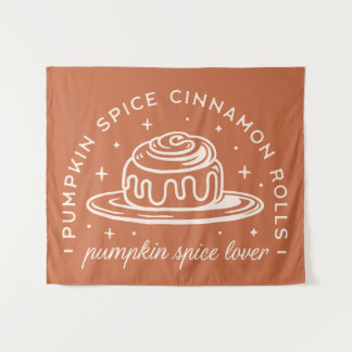 Tenture Rouleaux de cannelle à épices citrouilles