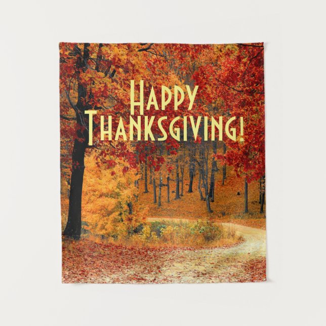 Tenture Route d'automne (Devant)