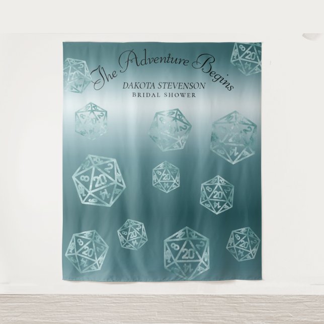 Tenture RPG Luxe | Aqua Imaginaire Tabletop Gamer Photo Bo (Devant)