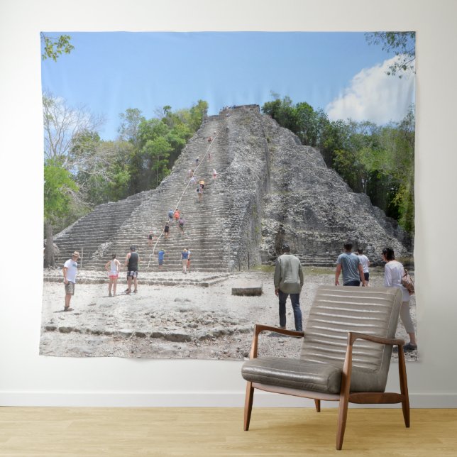Tenture Ruines Mayas de la pyramide de Coba Riviera Maya M (En situation (horizontale))