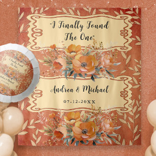 Tenture Rustique moderne Boho Neutre Terre Mariage fond