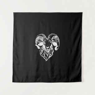 Tenture Sabbatic Baphomet Goat Evil Satanic