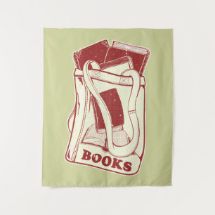 Tenture Sac de livres que j'aime lire