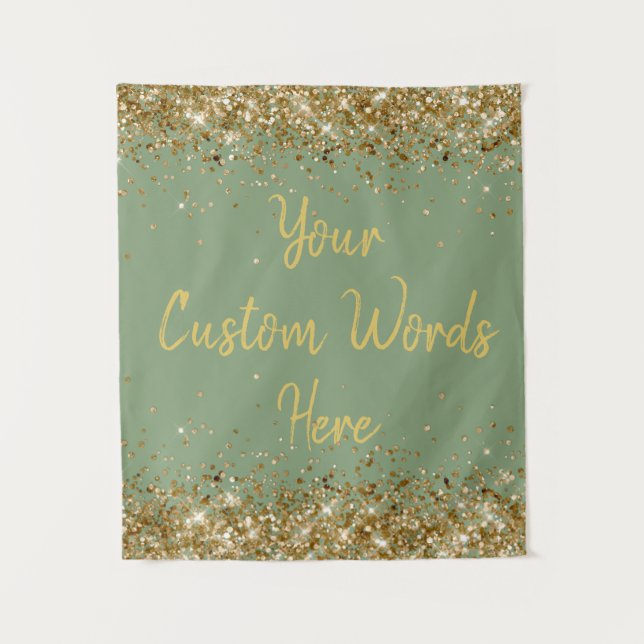 Tenture Sage Green Backdrop Anniversaire de fête Photo Boo (Devant)