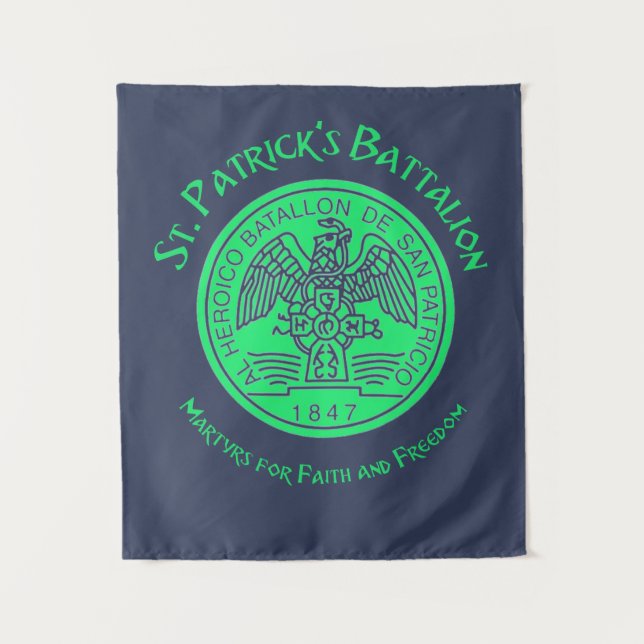 Tenture Saint Patrick's Battalion San Patricios Catholique (Devant)