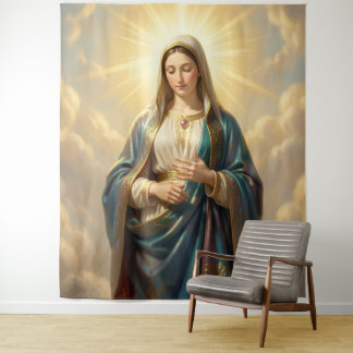 Tenture Sainte Mère de Dieu - Amour divin & Protection´9