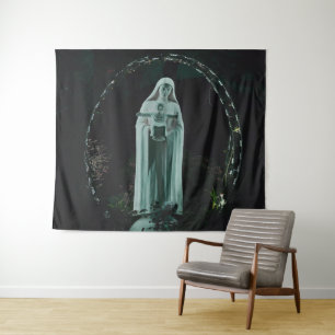 Tenture Sainte Mère Marie et Bébé Jésus Chrétien