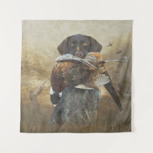 Tenture Saison de chasse, Pointeur À poils durs allemand