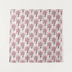 Tenture Sakura Rose Cherry Fleur Arbre Design