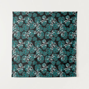 Tenture Salamander et Motif de la feuille verte