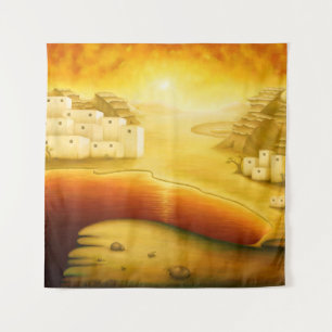 Tenture "Salut" - Moyen-Orient, Orient Sunset Peinture