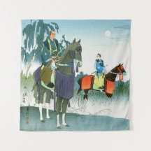 Samouraï sur des chevaux Hasegawa Sadanobu III ann