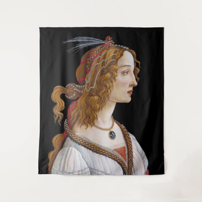 Tenture Sandro Botticelli - Portrait de Simonetta Vespucci (Devant)