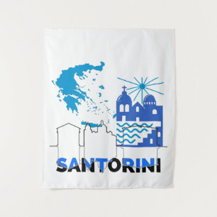 Tenture Santorin Grèce.b