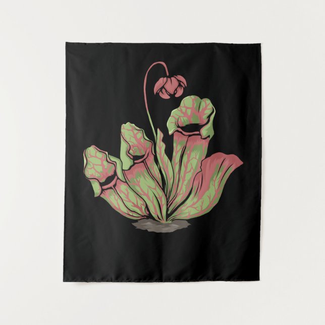 Tenture Sarracenia Plante Carnivore (Devant)