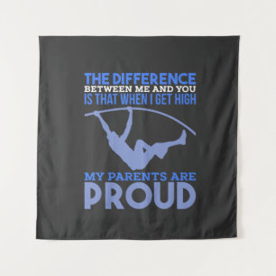 Tenture Saut à la perche - Mes parents sont fiers