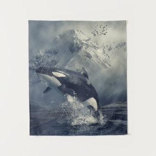 Tenture Saute-baleine sauvage