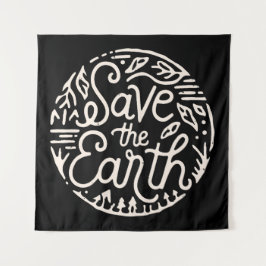 Tenture Sauvez la terre