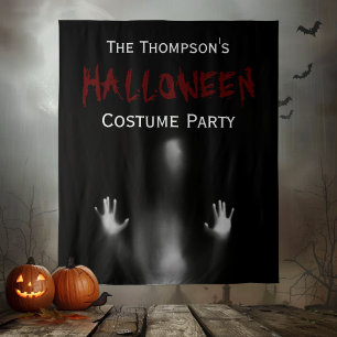 Tenture Scandale moderne sanglante Halloween Party Black f