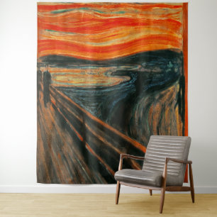 Tenture Scary Agonizing Peinture Halloween Selfie fond