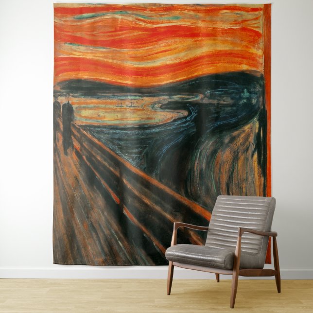 Tenture Scary Agonizing Peinture Halloween Selfie fond (En situation)