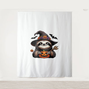 Tenture Scary Halloween Sloth Witch Costume Casquette Mer