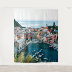 Tenture Scène italienne des Cinque Terre Arrière-plan de
